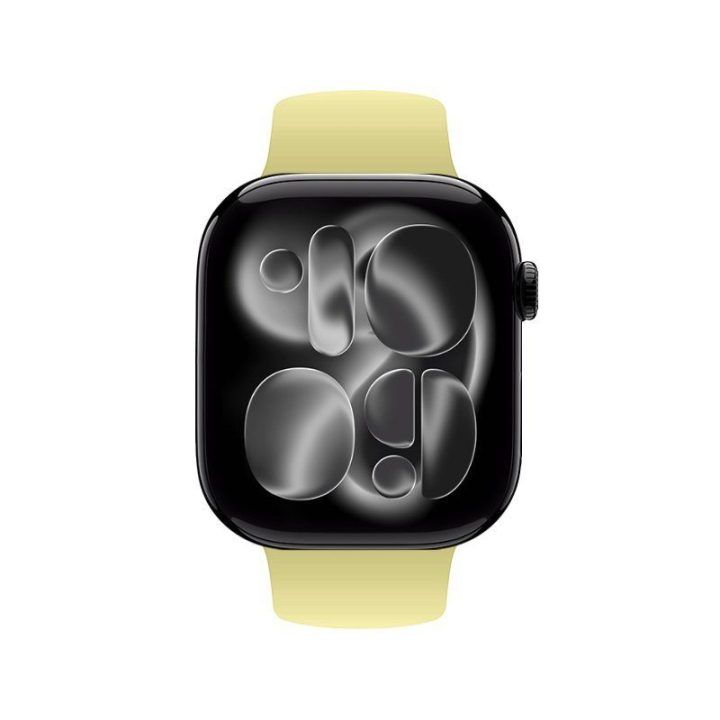 Apple Watch silikoninis dirželis Crong Liquid, straw