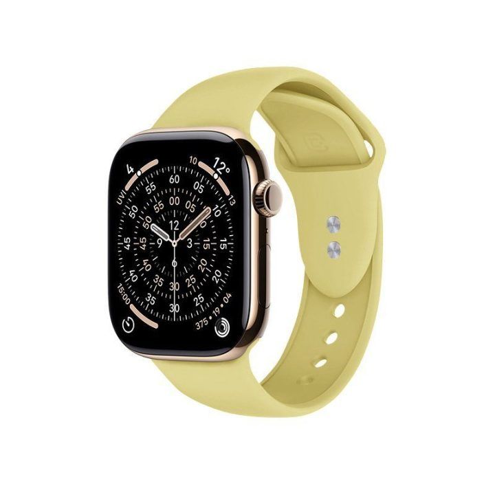 Apple Watch silikoninis dirželis Crong Liquid, straw