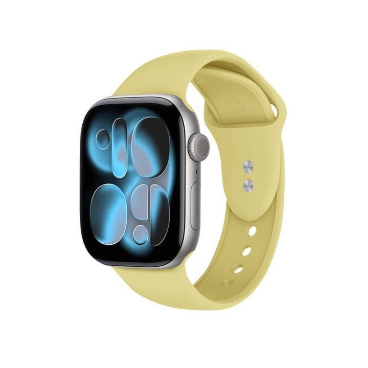 Apple Watch silikoninis dirželis Crong Liquid, straw