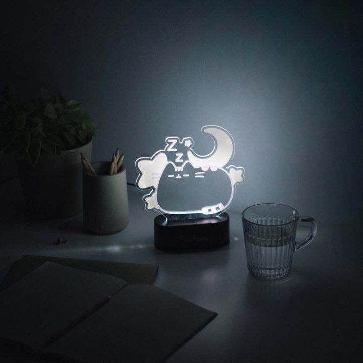 Pusheen LED naktinė lempa, 19,5 x 17 cm
