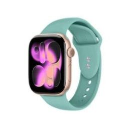 Apple Watch dirželis iš skysto silikono, turkio spalvos