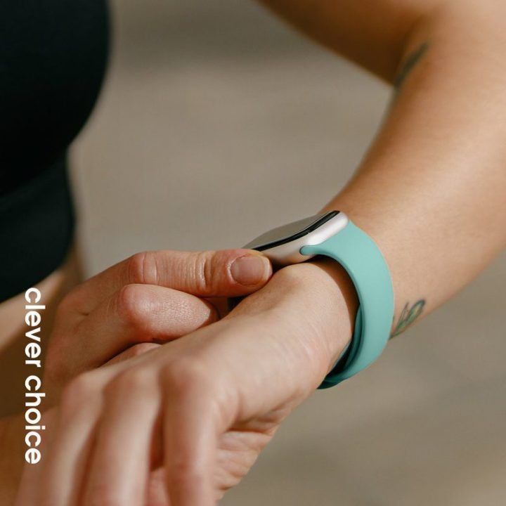 Apple Watch dirželis iš skysto silikono, turkio spalvos