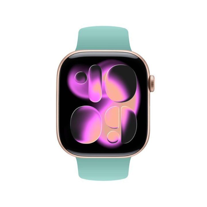 Apple Watch dirželis iš skysto silikono, turkio spalvos