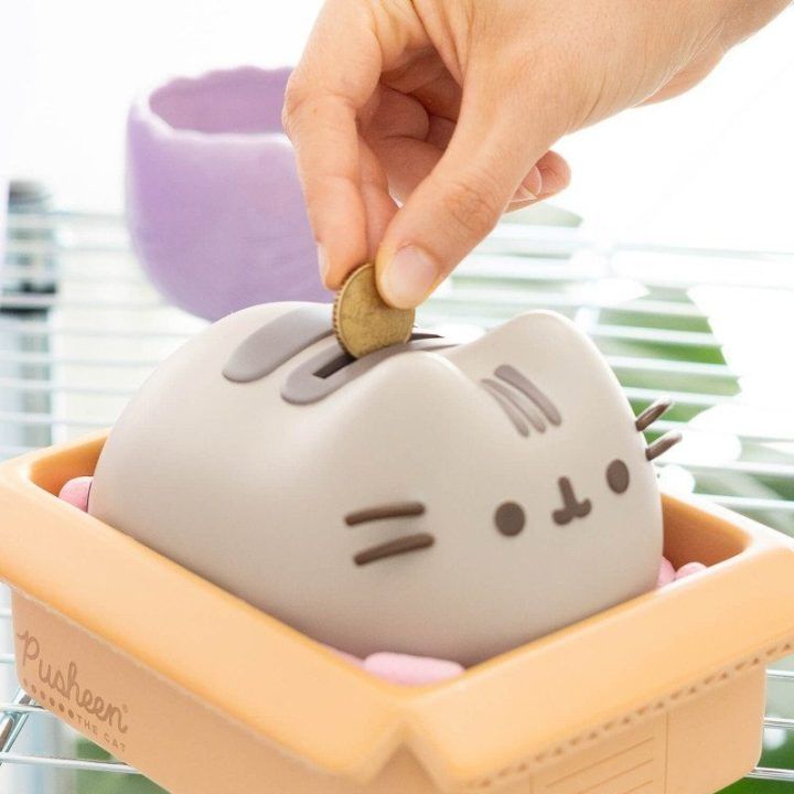 Pusheen monetų taupyklė iš vinilo, 11,6 cm