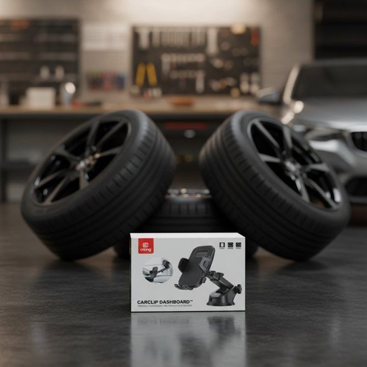 Crong Carclip Dashboard™ automobilinis laikiklis, juodas