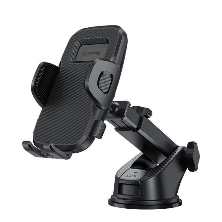 Crong Carclip Dashboard™ automobilinis laikiklis, juodas