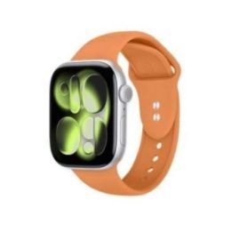 „Crong Liquid“ silikoninis dirželis Apple Watch 38/40/41/42 mm, oranžinis