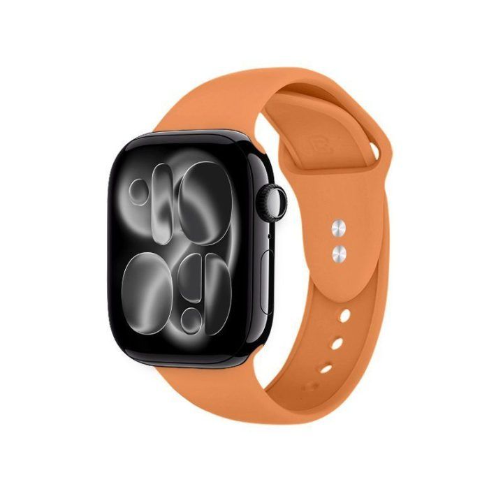 „Crong Liquid“ silikoninis dirželis Apple Watch 38/40/41/42 mm, oranžinis