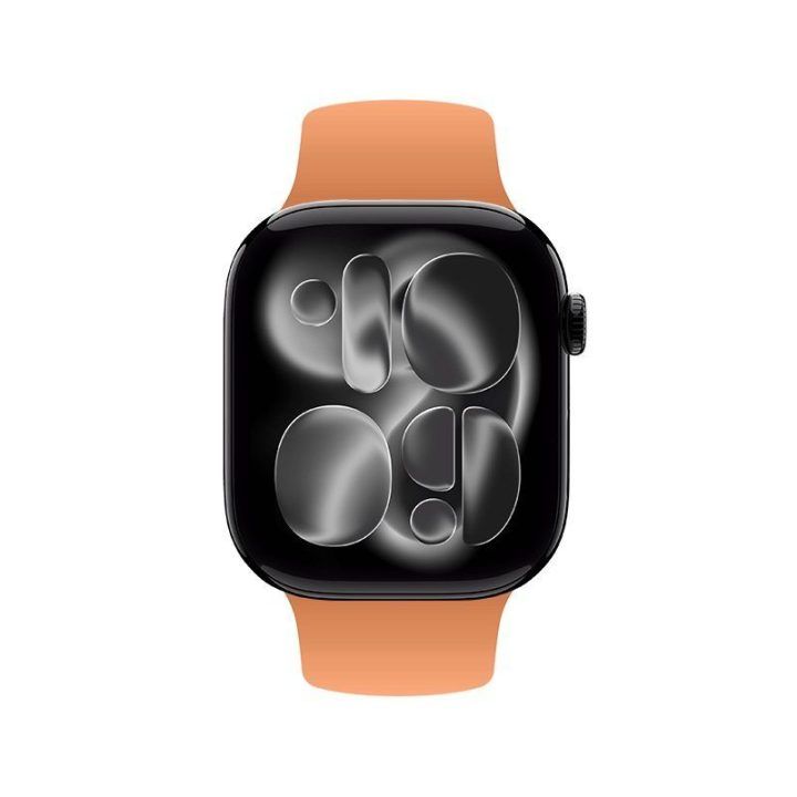 „Crong Liquid“ silikoninis dirželis Apple Watch 38/40/41/42 mm, oranžinis