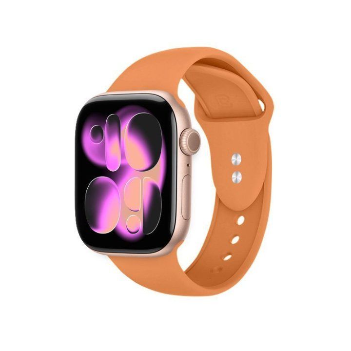 „Crong Liquid“ silikoninis dirželis Apple Watch 38/40/41/42 mm, oranžinis