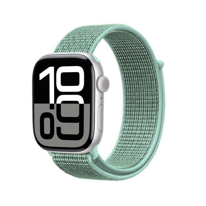 Laikrodžio dirželis Apple Watch 38/40/41/42 mm, žalias, Crong Nylon
