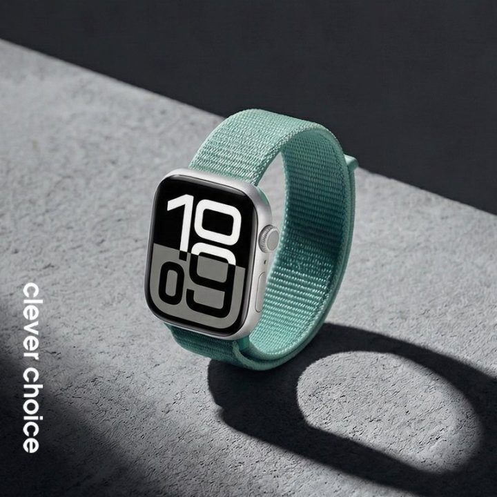 Laikrodžio dirželis Apple Watch 38/40/41/42 mm, žalias, Crong Nylon