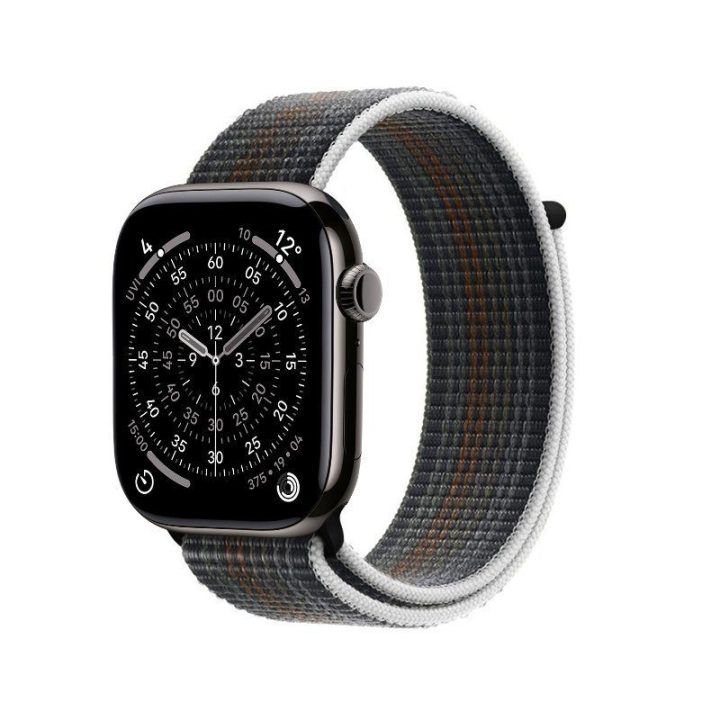 Nailoninis sportinis dirželis Apple Watch 44/45/46/49 mm, Midnight Run