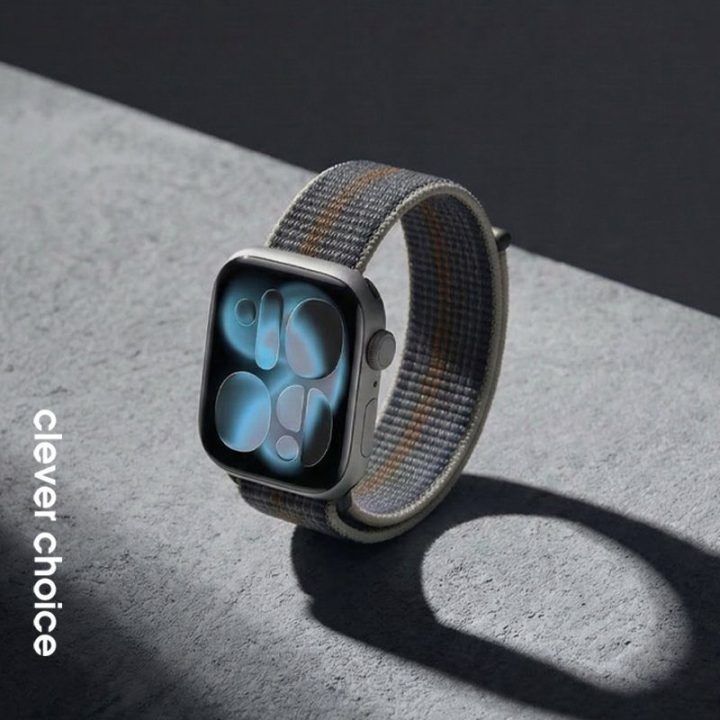 „Apple Watch“ sportinis dirželis iš nailono, „Midnight Run“, 38/40/41/42 mm
