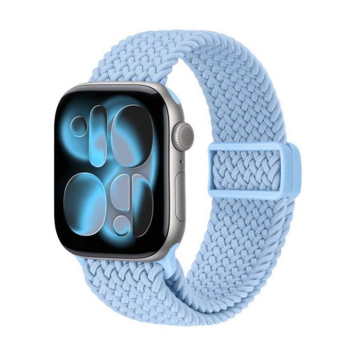 Dirželis Apple Watch 38/40/41/42 mm, šviesiai mėlynas Crong Wave Band