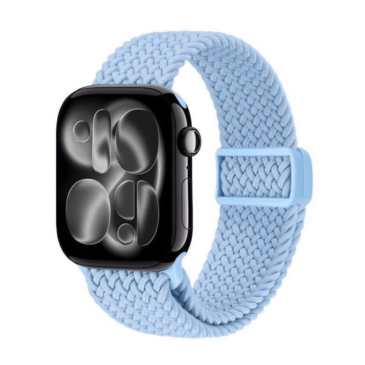 Dirželis Apple Watch 38/40/41/42 mm, šviesiai mėlynas Crong Wave Band
