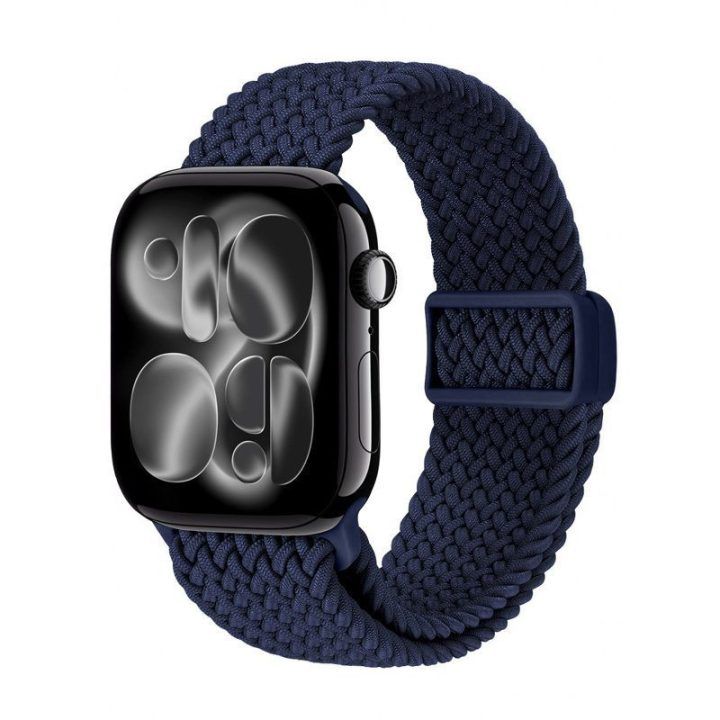 Laikrodžio dirželis Crong Wave Band Apple Watch 38/40/41/42 mm, tamsiai mėlynas