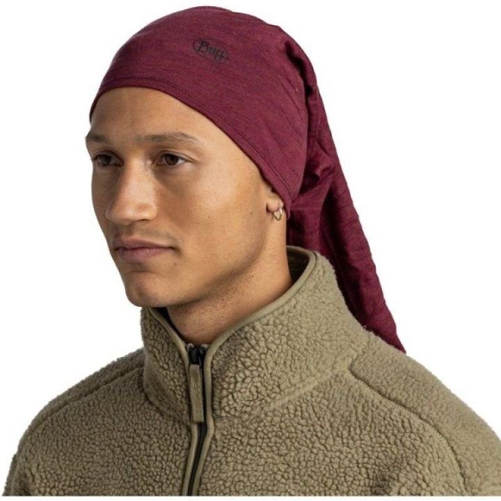 BUFF merino vidutinio storumo bandana, raudona