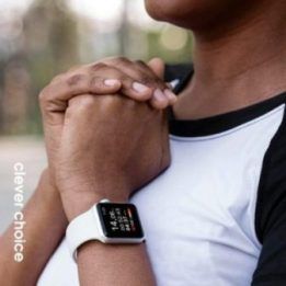 Apple Watch dirželis iš skysto silikono, baltas