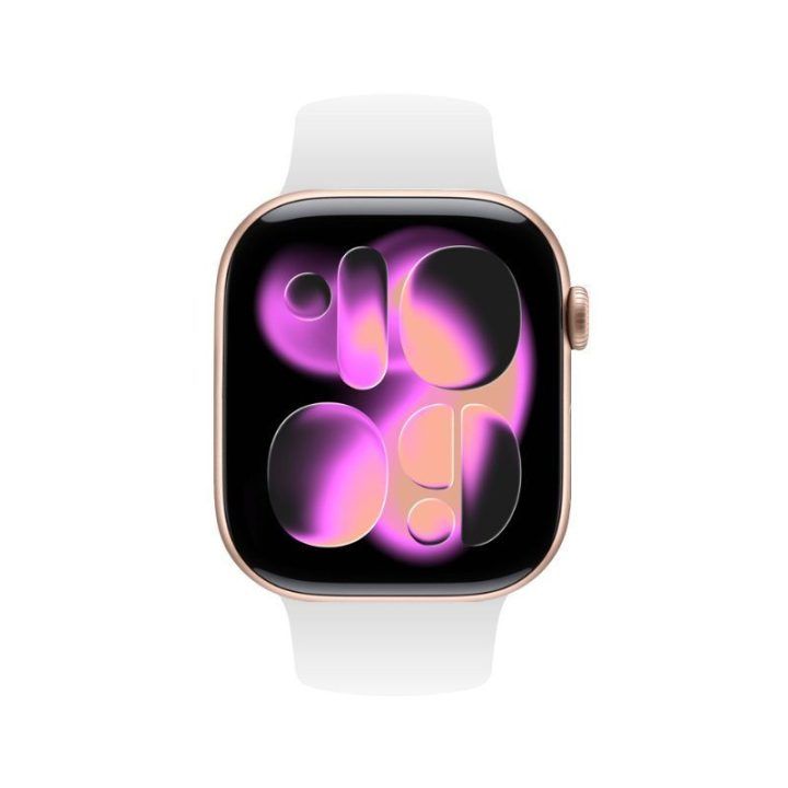 Apple Watch dirželis iš skysto silikono, baltas