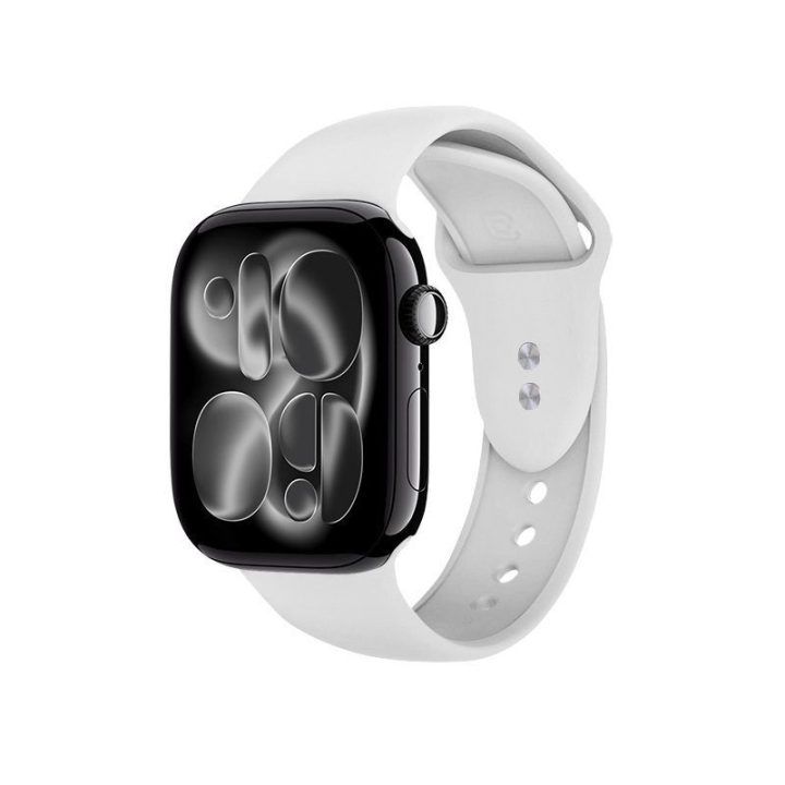 Apple Watch dirželis iš skysto silikono, baltas