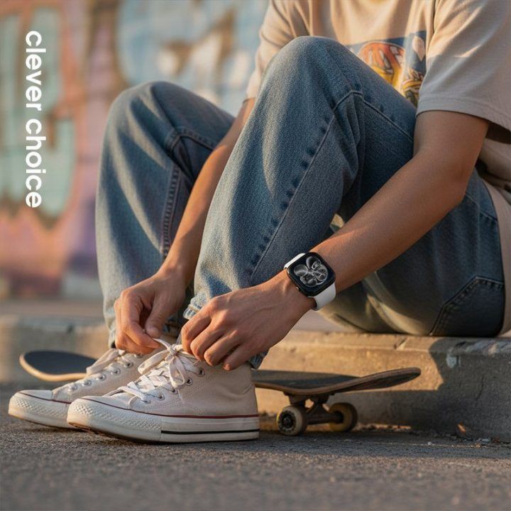 Apple Watch dirželis iš skysto silikono, baltas