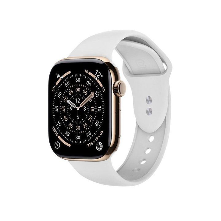 Apple Watch dirželis iš skysto silikono, baltas