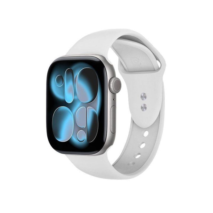 Apple Watch dirželis iš skysto silikono, baltas