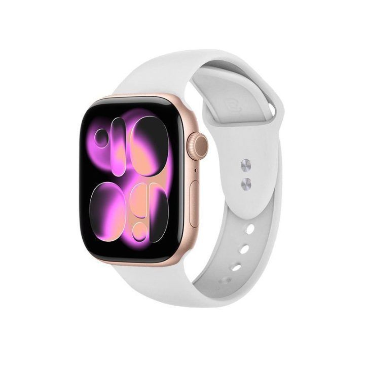 Apple Watch dirželis iš skysto silikono, baltas