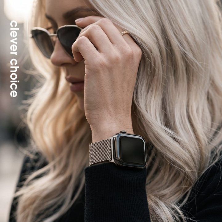 Nerūdijančio plieno dirželis Apple Watch, Champagne