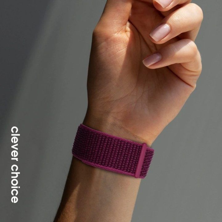 Apple Watch dirželis Crong Nylon, rožinės spalvos