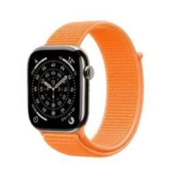„Crong Nylon“ sportinis dirželis „Apple Watch“, oranžinis