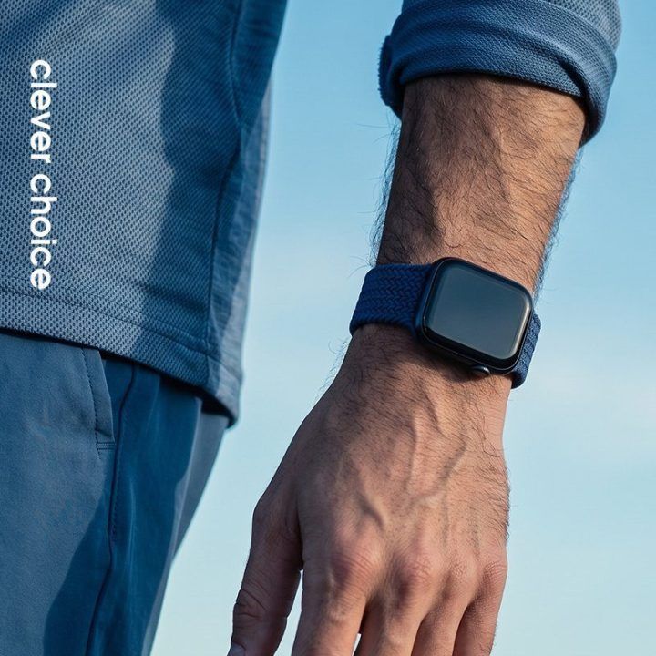 „Crong Wave Band“ dirželis „Apple Watch“ 44/45/46/49 mm, tamsiai mėlynas