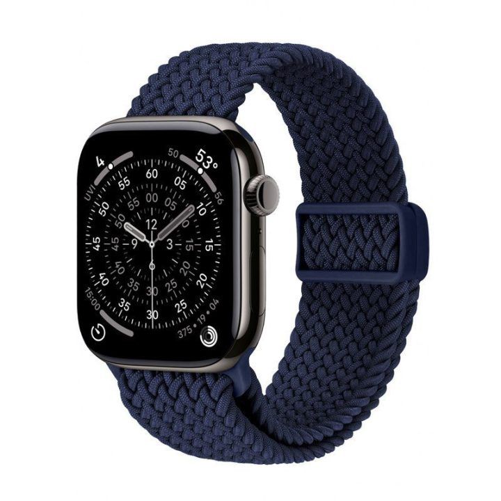 „Crong Wave Band“ dirželis „Apple Watch“ 44/45/46/49 mm, tamsiai mėlynas