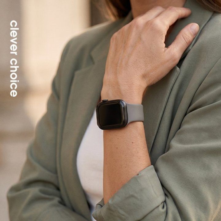 Crong Liquid Band dirželis Apple Watch 38/40/41/42 mm, fango