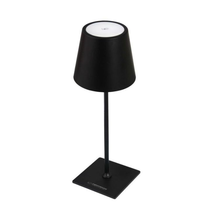 LED stalinė lempa Esperanza Miram, juoda