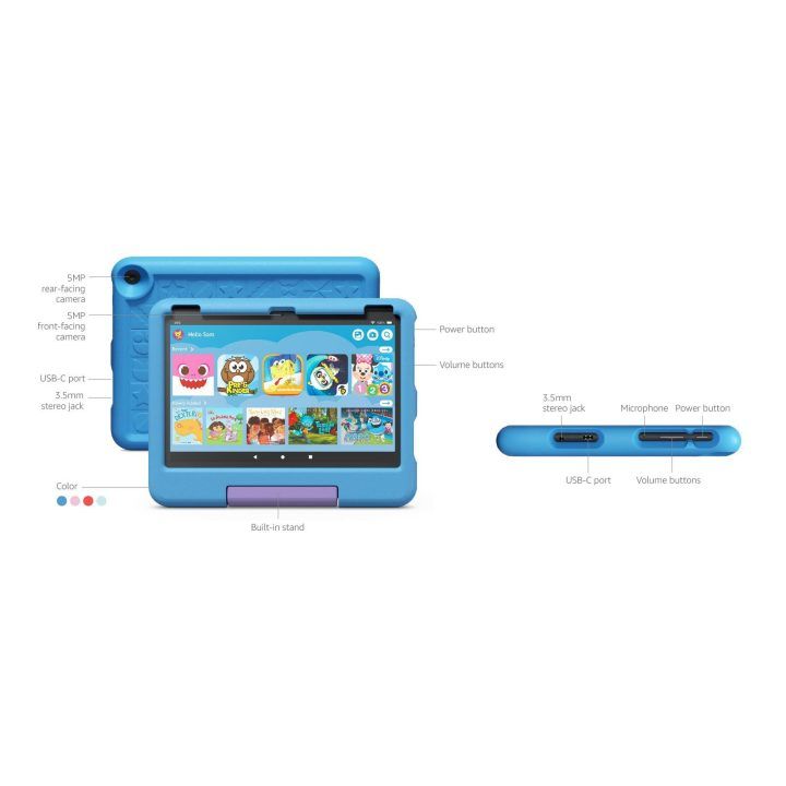 Amazon Fire HD 10 Kids 13 kartos planšetė 32 GB, mėlyna