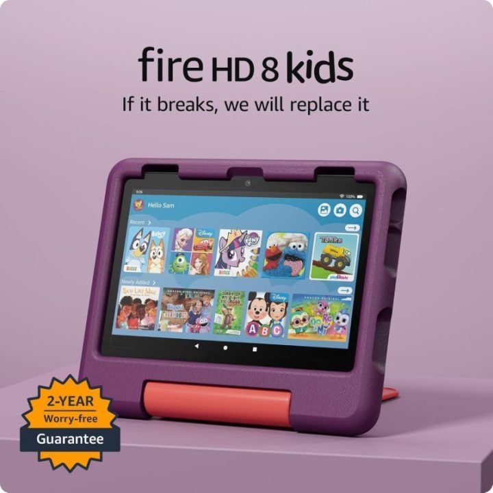 Amazon Fire HD 8 Kids planšetė, 3/32 GB, vynuogių