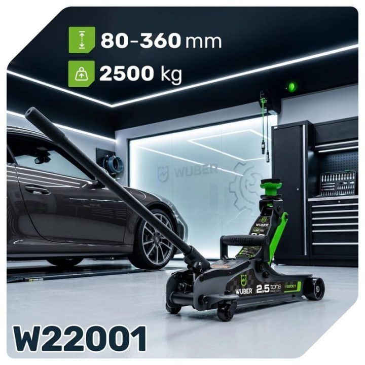Žemo profilio automobilinis domkratas 2,5 t WUBER