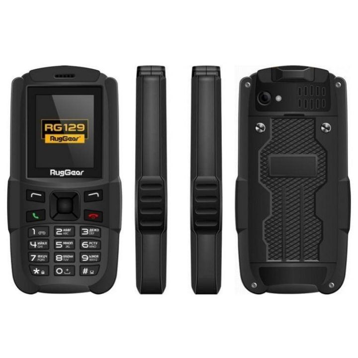 RugGear RG129 Dual, juodas