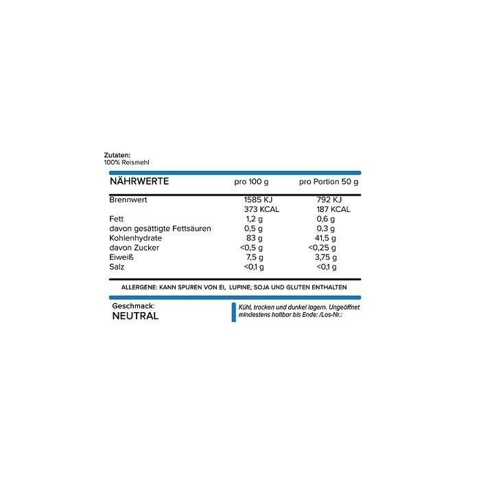 Ryžių pudingas NNT Labs 1500 g, neutralaus skonio