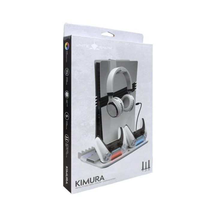 White Shark KIMURA PRO PS5 aušinimo stovas, baltas