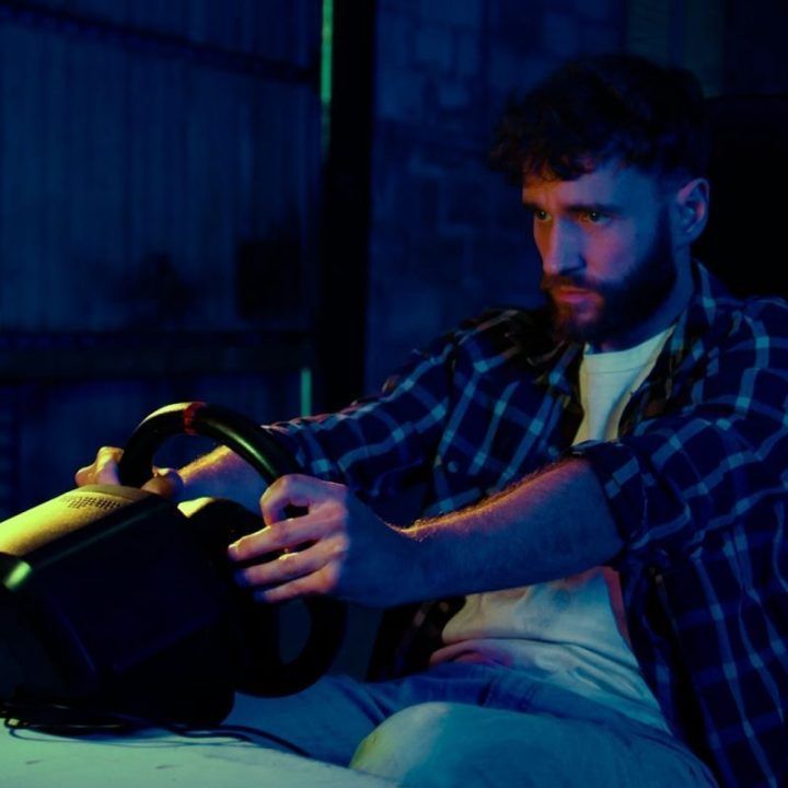 Žaidimų vairas Thrustmaster T128, juodas