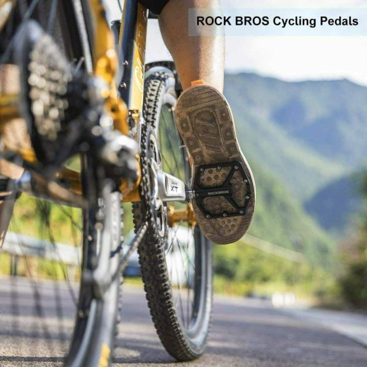 Dviračių platforminiai pedalai ROCKBROS, juodi