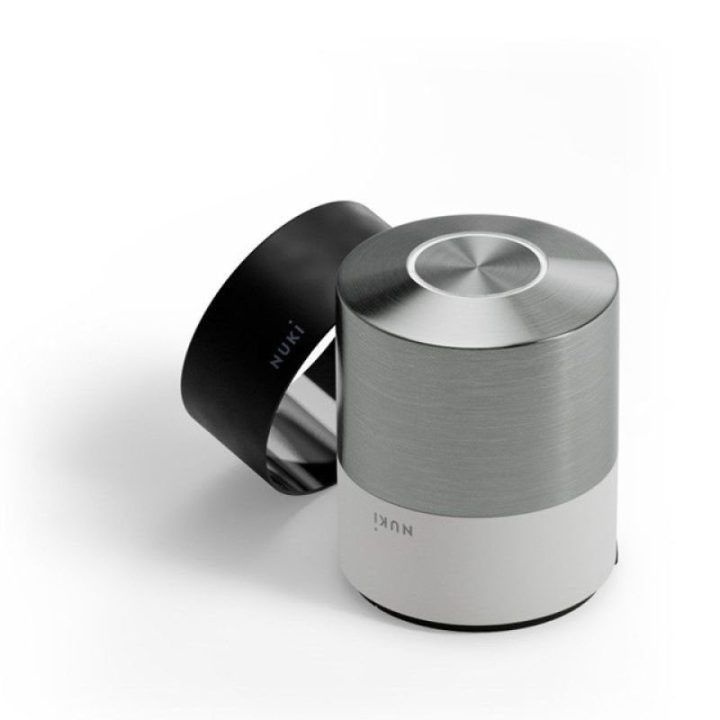 Nuki Smart Lock Pro elektroninė durų spyna, sidabro spalvos