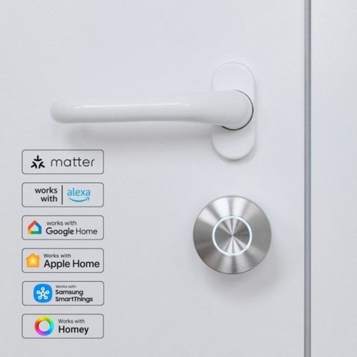 Nuki Smart Lock Pro elektroninė durų spyna, sidabro spalvos