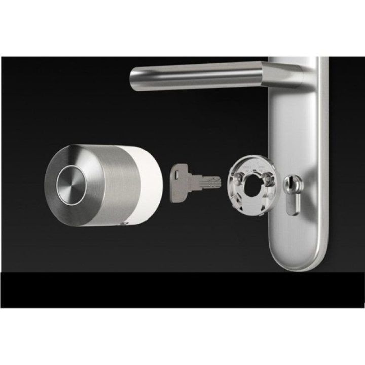 Nuki Smart Lock Pro elektroninė durų spyna, sidabro spalvos