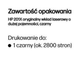 Originalus HP 201X juodas lazerinis kasetės užpildas