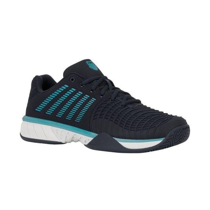 K-Swiss Express Light 3 sportbačiai, juodi su mėlynais akcentais