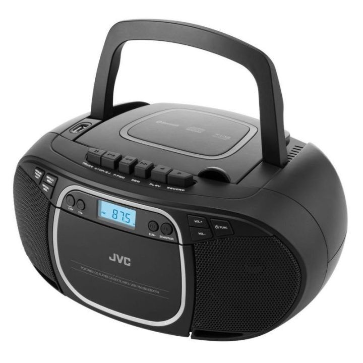 Nešiojamas radijo grotuvas JVC RC-E451B, juodas